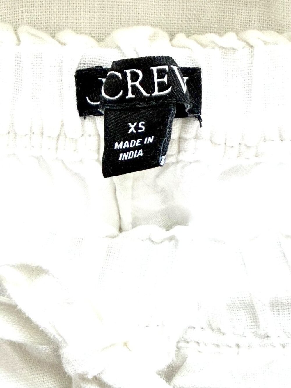 J. Crew White Wide-Leg Drawstring Pants - Picture 7 of 8